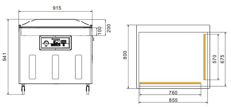 Kitchen Vacuum Sealer Supplier_Food Vacuum Machine Drawing